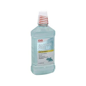 CVS Low Intensity Alcohol Free Mouth Rinse Light Mint