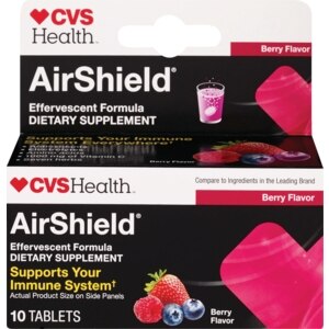 CVS AirShield Effervescent Formula Tablets Berry Flavor