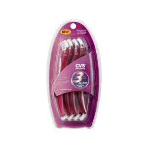 CVS Women's Disposable 3 Blade Razors for Sensitive Skin Lavender Scented