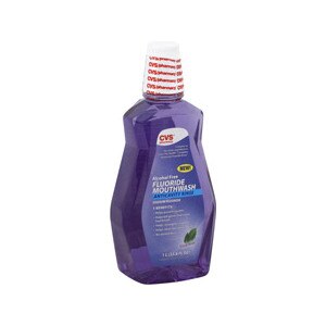 CVS Alcohol Free Fluoride Mouthwash Vivid Mint