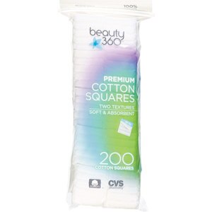CVS Premium Cotton Squares, 100% Cotton