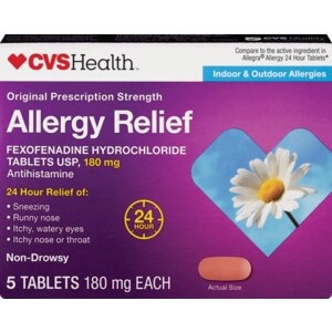 CVS Indoor & Outdoor Allergies Allergy Relief Tablets 180 mg