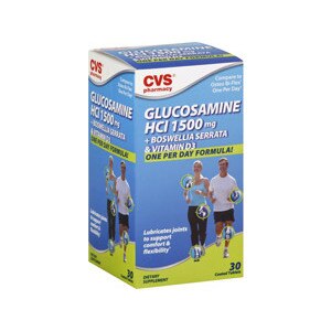 CVS Glucosamine HCI + Boswellia Serrata & Vitamin D3 Coated Tablets 1500 mg