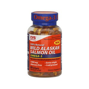 CVS 100% Natural Wild Alaskan Salmon Oil Omega-3 Softgels