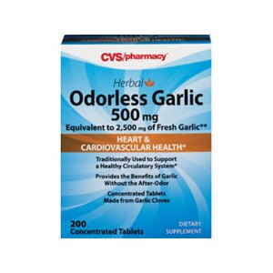 CVS Garlic 1250 Mg Tablets Odorless