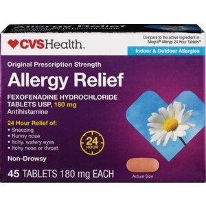 CVS Indoor & Outdoor Allergies Allergy Relief Tablets 180 mg
