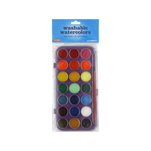 Caliber Non-Toxic Washable Watercolors Bright Colors