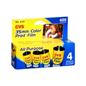CVS 35 Mm Color Print Film 400 Speed All Purpose 96 Exposures