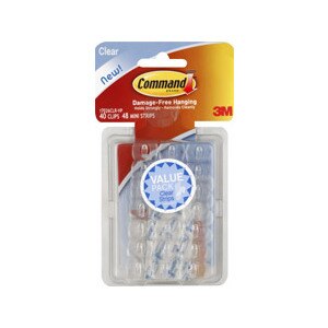 3M Command Damage-Free Hanging Clips & Strips Value Pack, Mini