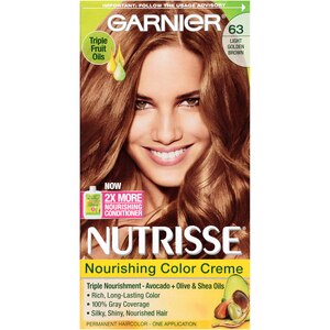 Nutrisse Haircolor - 63 Brown Sugar (Light Golden Brown)