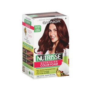 Garnier Nutrisse Nourishing Color Foam Permanent Color Light Intense Auburn 6RR