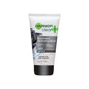Garnier Clean + Blackhead Eliminating Scrub for Oily Skin, Oil-Free