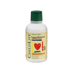 Child Life Liquid Calcium with Magnesium, Natural Orange Flavor