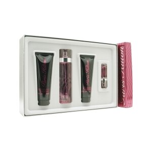 Paris Hilton Set Eau de Parfum Spray, Body Lotion, Shower Gel & Parfum Spray .25 OZ Mini