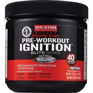 Six Star Pro Nutrition Professional Strength Pre-Workout Ignition Elite Series Fruit Punch