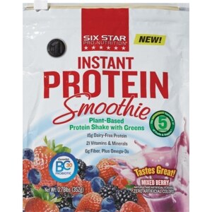 Six Star Instant Protein Smoothie, Mixed Berry