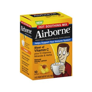 Airborne Immune Support Plus Energy Packets Natural Honey Lemon