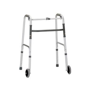 Nova Folding Walker 5 inch Wheels Single Button Release
