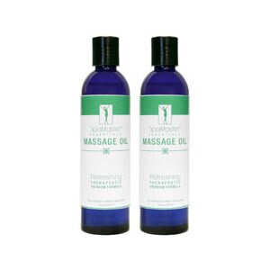Master Home Products SpaMaster Essentials Massage Oil 2-Pack, Refreshing