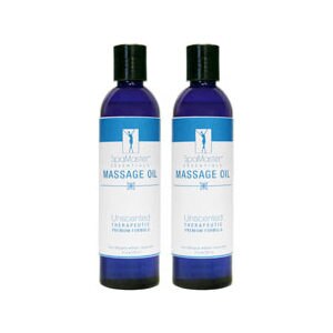 Master Home Products SpaMaster Essentials Massage Oil 2-Pack, Unscented
