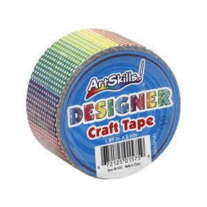 Art Skills Designer Craft Tape, Rainbow Glitter