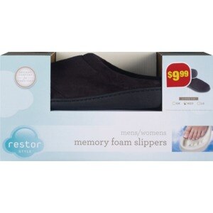 Sarah Peyton Memory Foam Slippers Mens/Womens, Large