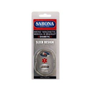 Sabona Magnetic Medical ID Bracelet Mens S/M