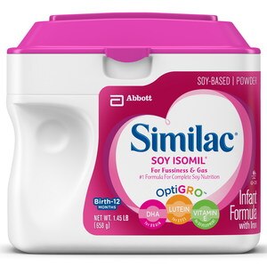 Similac Sensitive Isomil Soy Formula with Iron, Birth - 12 Months