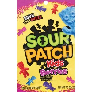 Sour Patch Kids Berries Soft & Chewy Candy Sour Then Sweet