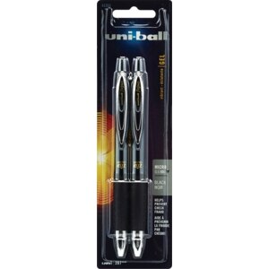 Uniball Black Micro Point Pens 0.5 Mm