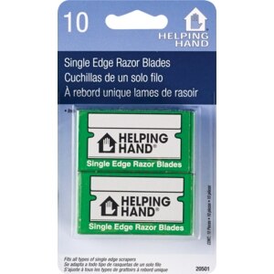 Helping Hand - 10 Single Edge Razor Blades, For Scraper