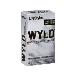 Lifestyles Wyld Shaped for Him and Ribbed for Her Lubricated Latex Condoms