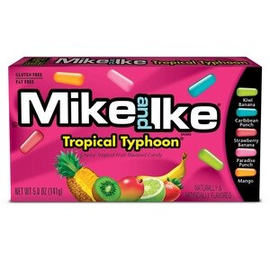 Mike and Ike Chewy Tropical Fruit Flavored Candies Tropical Typhoon