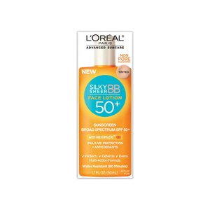 L'Oreal Advanced Suncare Silky Sheer BB Tinted Face Lotion, SPF 50