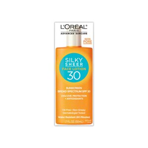 L'Oreal Advanced Suncare Silky Sheer Face Lotion, SPF 30