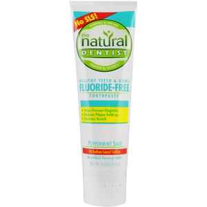 The Natural Dentist Healthy Teeth & Gums Fluoride-Free Toothpaste Peppermint Sage