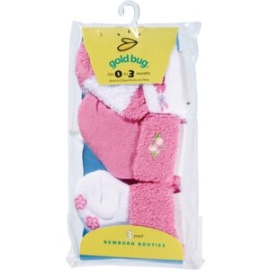 Gold Bug Booties Newborn 0-3 Months