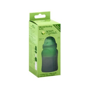 Green Sprouts Silicone Bottle 4oz Stage 1/2, Newborn-6 Months
