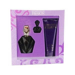Passion Set by Elizabeth Taylor Eau de Toilette Spray 2.5 OZ, Body Lotion 6.8 OZ & Parfum .12 OZ