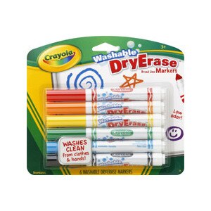 Crayola Washable Dry Erase Broad Line Markers