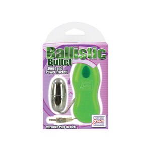 California Exotic Novelties Ballistic Bullet w/ Versatile Plug In Jack 2 Speed Remote, Green