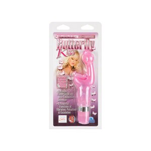 California Exotic Novelties Platinum Edition Butterfly Kiss Multi-Function Waterproof, Pink