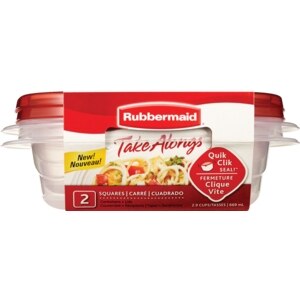 Rubbermaid Take Alongs 2 Square Containers with Lids