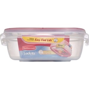Rubbermaid Lock-Its Easy Find Lids Container 9 Cups