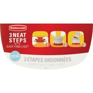 Rubbermaid Lock-Its Easy Find Lids Container 1.5 Gal