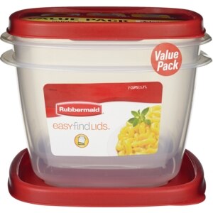 Rubbermaid Easy Find Lids 2 Pack 7 Cups Each