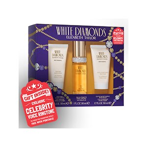 White Diamonds by Elizabeth Taylor Gift Set for Women Plus Bonus Celebrity Voice Ring Tone