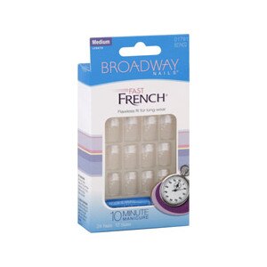 Broadway Nails Fast French Design Nail Kit Medium Length Charming