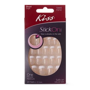 Kiss 1 Easy Step Stick On Nails Femme Self-Adhesive Nails (Short)