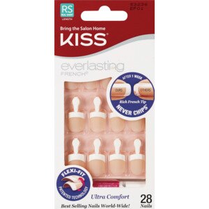 Kiss Everlasting French Real Short Length Nail Kit